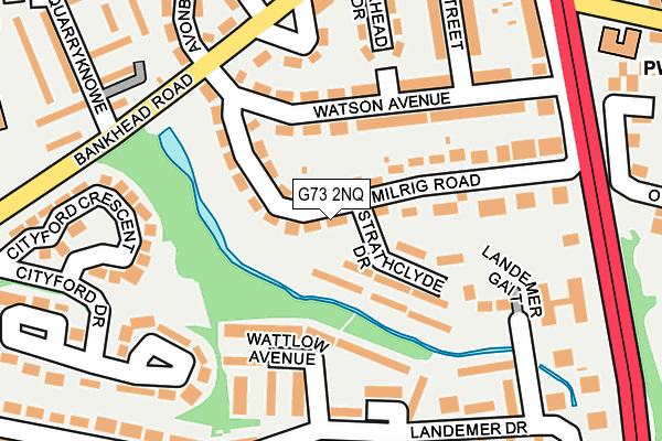 G73 2NQ map - OS OpenMap – Local (Ordnance Survey)