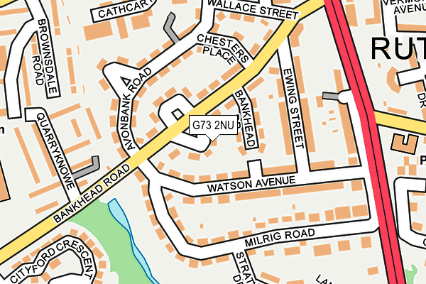 G73 2NU map - OS OpenMap – Local (Ordnance Survey)