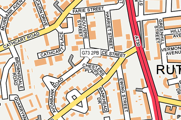 G73 2PB map - OS OpenMap – Local (Ordnance Survey)
