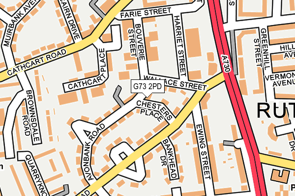 G73 2PD map - OS OpenMap – Local (Ordnance Survey)