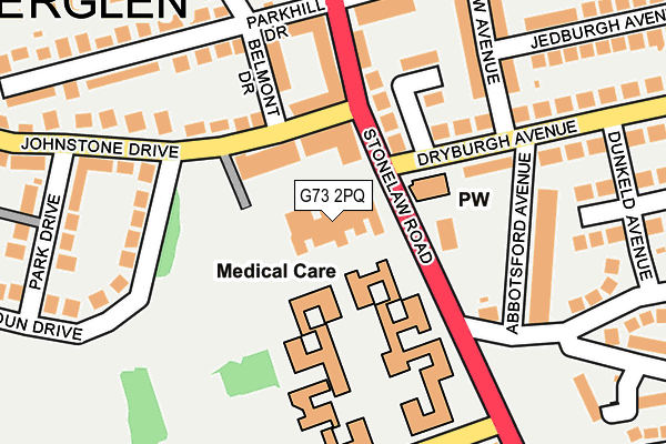 G73 2PQ map - OS OpenMap – Local (Ordnance Survey)