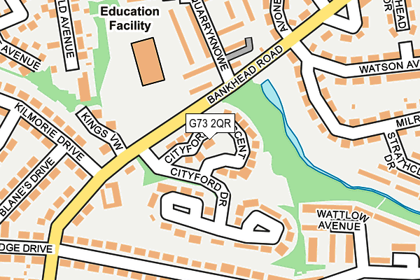 G73 2QR map - OS OpenMap – Local (Ordnance Survey)