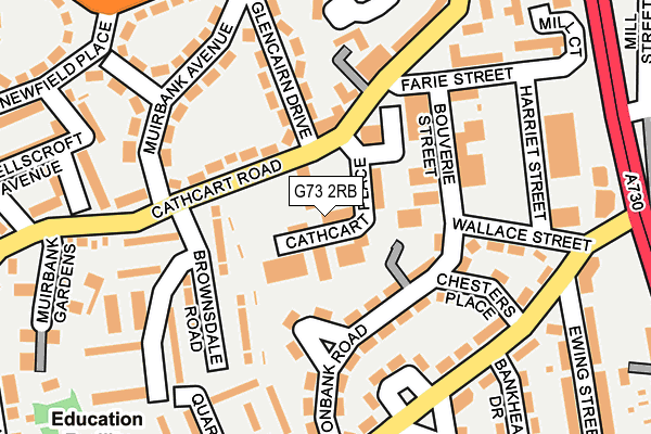 G73 2RB map - OS OpenMap – Local (Ordnance Survey)