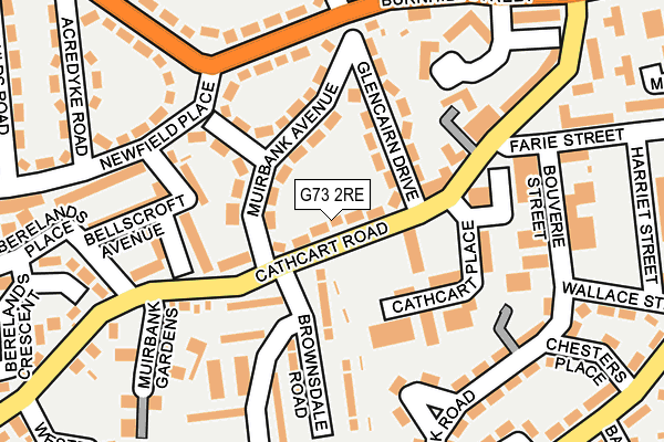 G73 2RE map - OS OpenMap – Local (Ordnance Survey)