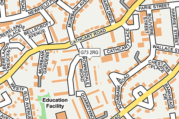 G73 2RG map - OS OpenMap – Local (Ordnance Survey)