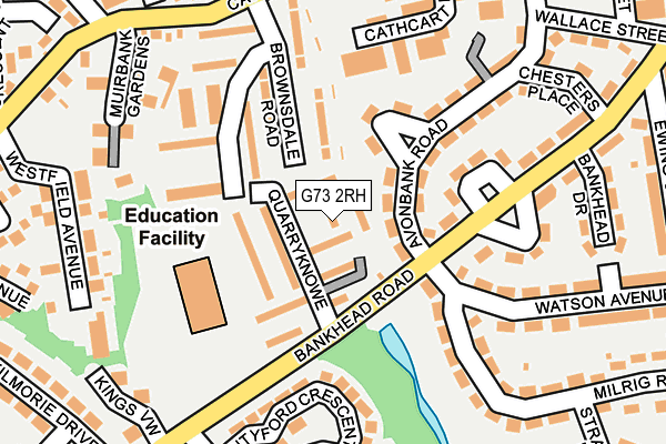 G73 2RH map - OS OpenMap – Local (Ordnance Survey)