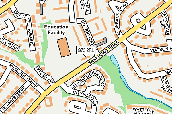 G73 2RL map - OS OpenMap – Local (Ordnance Survey)
