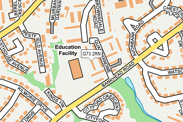 G73 2RN map - OS OpenMap – Local (Ordnance Survey)
