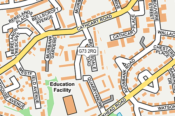 G73 2RQ map - OS OpenMap – Local (Ordnance Survey)