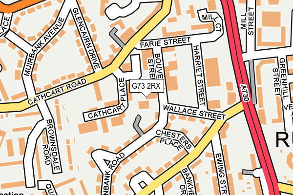 G73 2RX map - OS OpenMap – Local (Ordnance Survey)