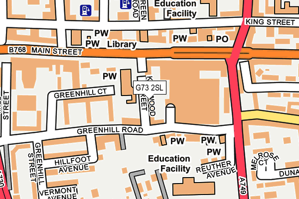 G73 2SL map - OS OpenMap – Local (Ordnance Survey)