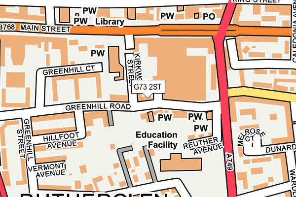 G73 2ST map - OS OpenMap – Local (Ordnance Survey)