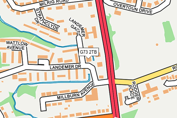 G73 2TB map - OS OpenMap – Local (Ordnance Survey)