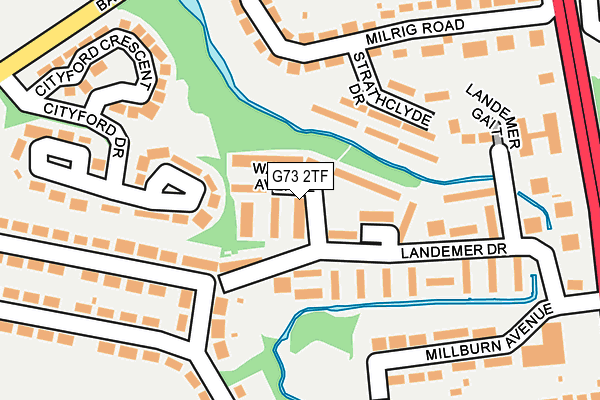 G73 2TF map - OS OpenMap – Local (Ordnance Survey)