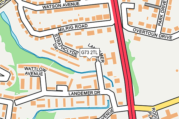 G73 2TL map - OS OpenMap – Local (Ordnance Survey)