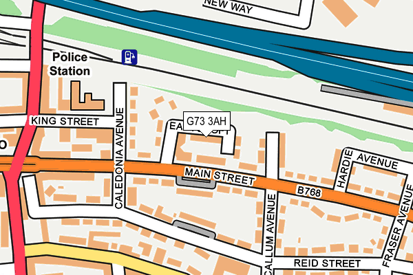G73 3AH map - OS OpenMap – Local (Ordnance Survey)