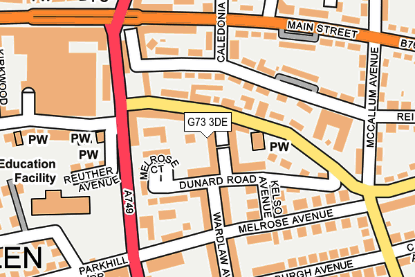 G73 3DE map - OS OpenMap – Local (Ordnance Survey)
