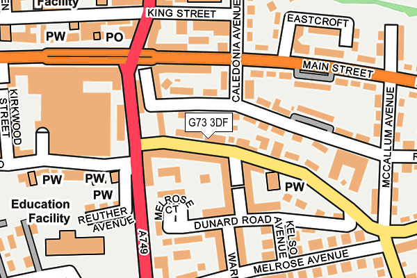 G73 3DF map - OS OpenMap – Local (Ordnance Survey)