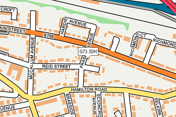 G73 3DH map - OS OpenMap – Local (Ordnance Survey)
