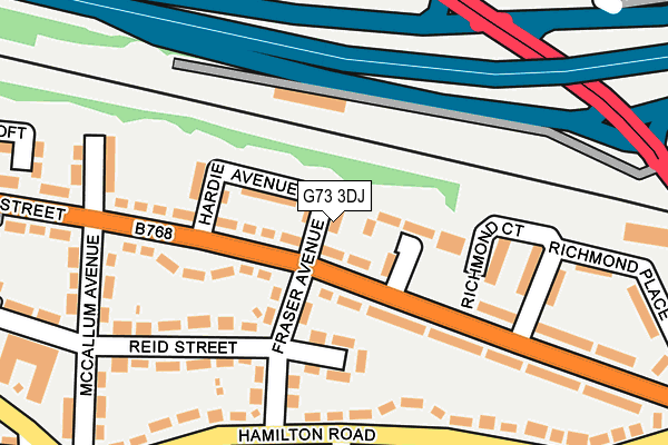 G73 3DJ map - OS OpenMap – Local (Ordnance Survey)