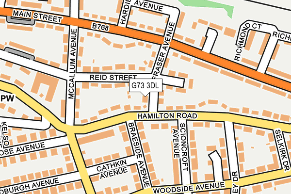 G73 3DL map - OS OpenMap – Local (Ordnance Survey)