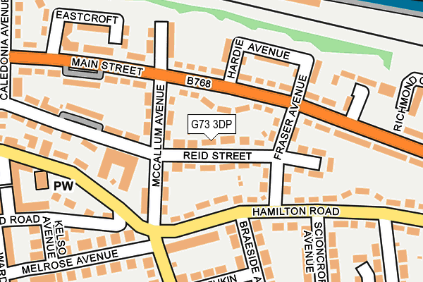 G73 3DP map - OS OpenMap – Local (Ordnance Survey)