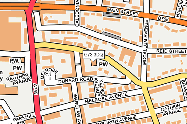G73 3DQ map - OS OpenMap – Local (Ordnance Survey)