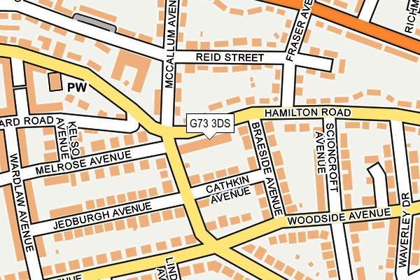 G73 3DS map - OS OpenMap – Local (Ordnance Survey)