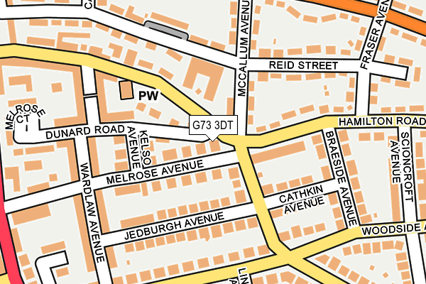 G73 3DT map - OS OpenMap – Local (Ordnance Survey)