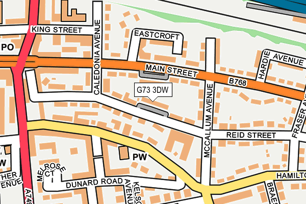 G73 3DW map - OS OpenMap – Local (Ordnance Survey)