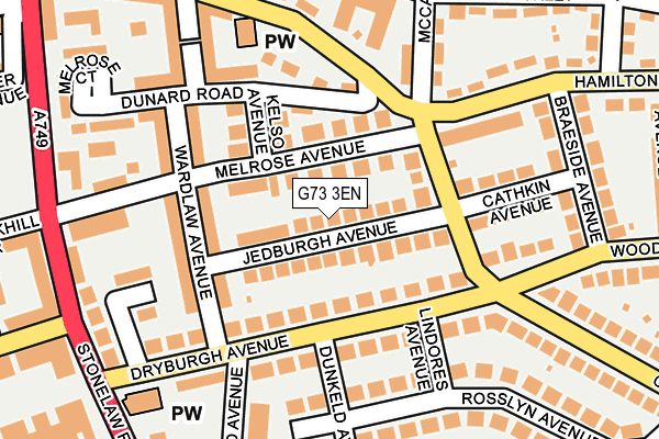 G73 3EN map - OS OpenMap – Local (Ordnance Survey)