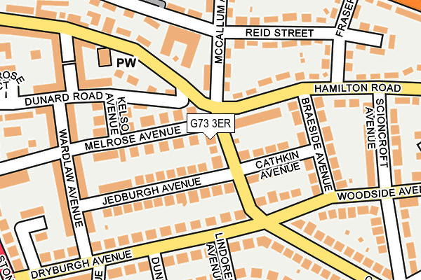 G73 3ER map - OS OpenMap – Local (Ordnance Survey)