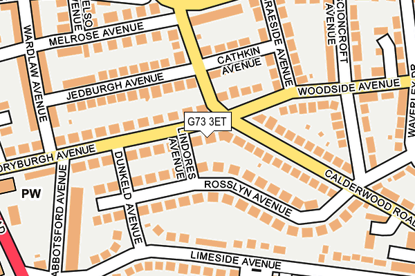 G73 3ET map - OS OpenMap – Local (Ordnance Survey)
