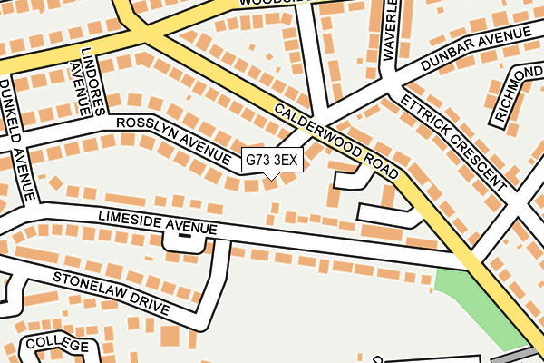 G73 3EX map - OS OpenMap – Local (Ordnance Survey)
