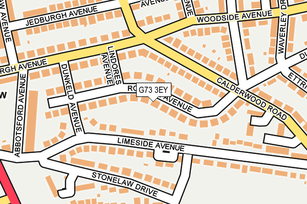 G73 3EY map - OS OpenMap – Local (Ordnance Survey)
