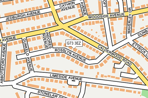 G73 3EZ map - OS OpenMap – Local (Ordnance Survey)