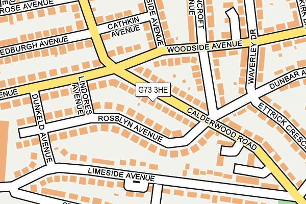 G73 3HE map - OS OpenMap – Local (Ordnance Survey)