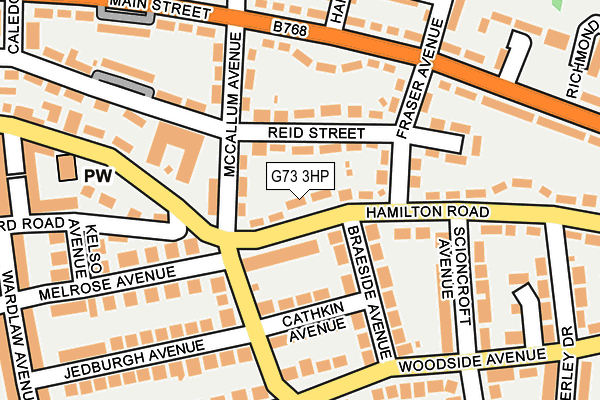 G73 3HP map - OS OpenMap – Local (Ordnance Survey)