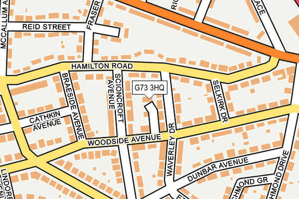 G73 3HQ map - OS OpenMap – Local (Ordnance Survey)