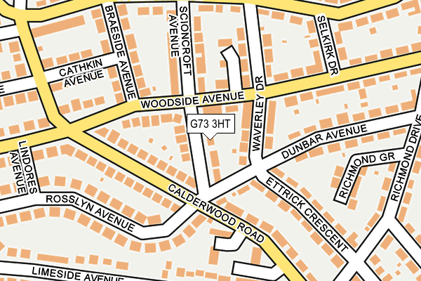 G73 3HT map - OS OpenMap – Local (Ordnance Survey)