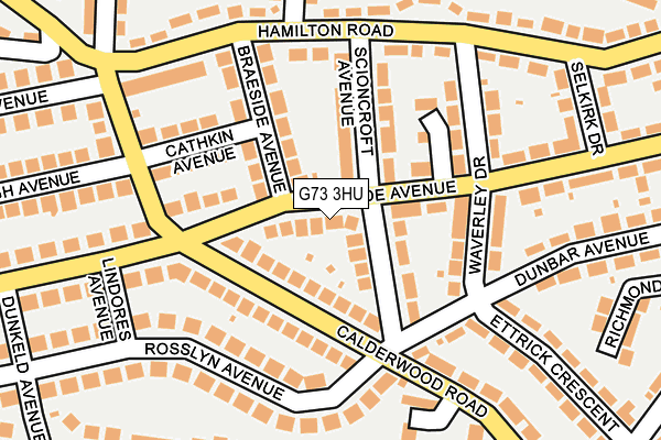 G73 3HU map - OS OpenMap – Local (Ordnance Survey)