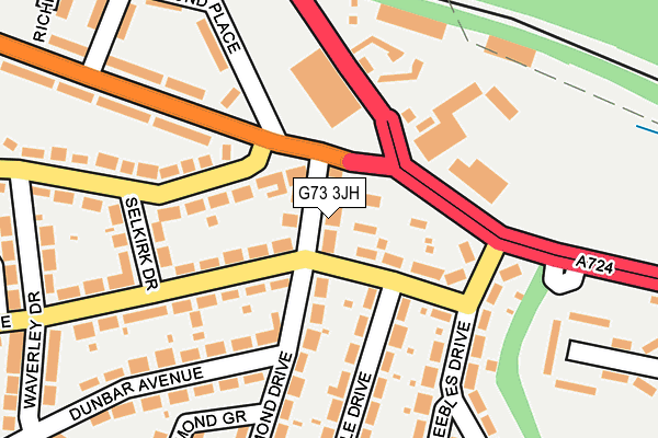 G73 3JH map - OS OpenMap – Local (Ordnance Survey)
