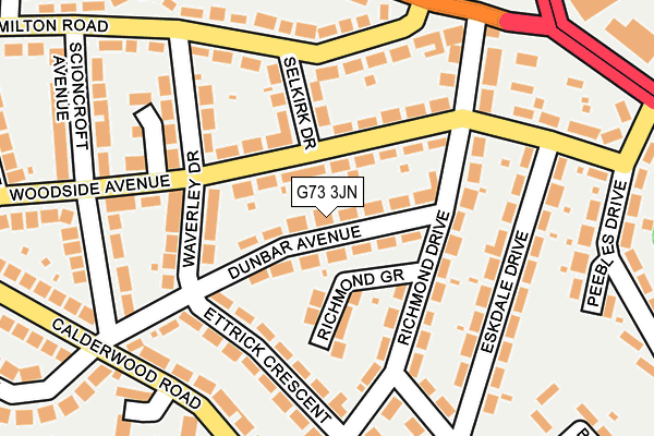 G73 3JN map - OS OpenMap – Local (Ordnance Survey)