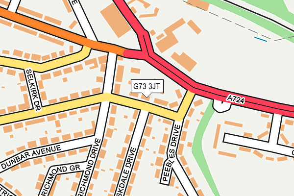 G73 3JT map - OS OpenMap – Local (Ordnance Survey)