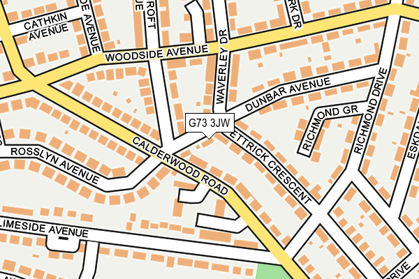 G73 3JW map - OS OpenMap – Local (Ordnance Survey)