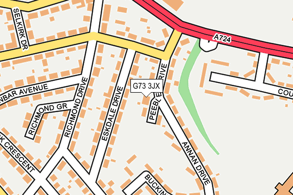 G73 3JX map - OS OpenMap – Local (Ordnance Survey)