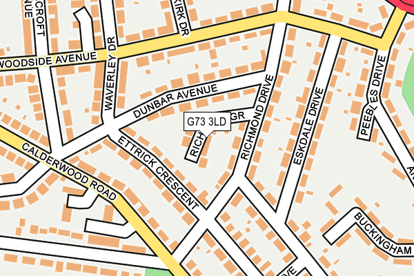 G73 3LD map - OS OpenMap – Local (Ordnance Survey)