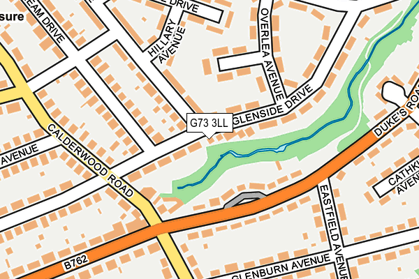 G73 3LL map - OS OpenMap – Local (Ordnance Survey)