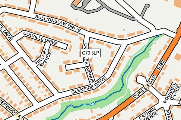 G73 3LP map - OS OpenMap – Local (Ordnance Survey)