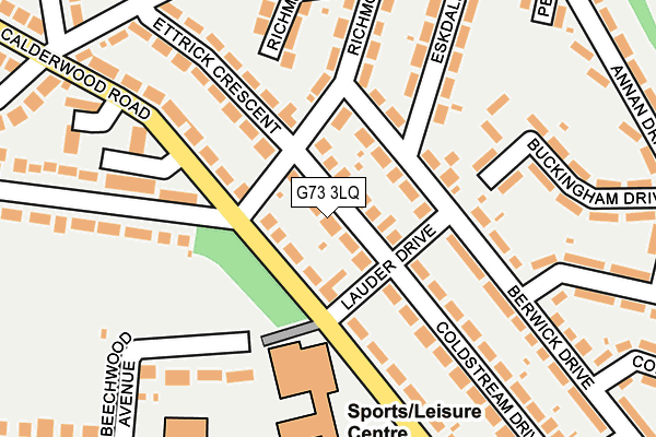 G73 3LQ map - OS OpenMap – Local (Ordnance Survey)